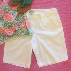 JCrew White Bermuda Shorts Size 12